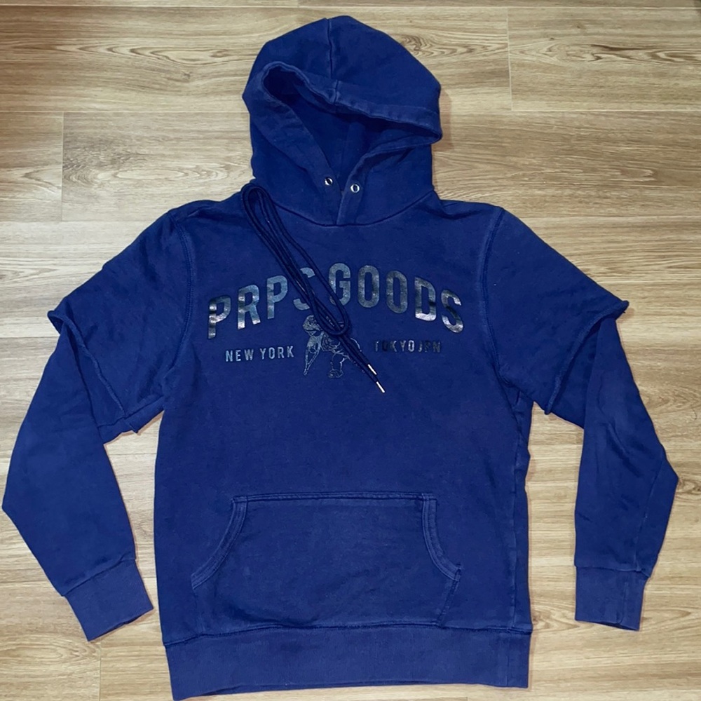PRPS Goods & Company navy blue hoodie